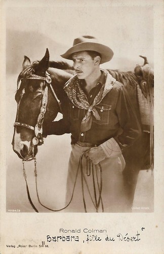 Ronald Colman in The Winning of Barbara Worth (1926)