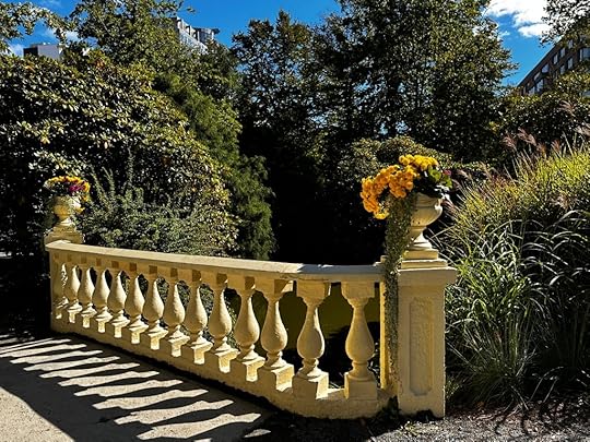 Bridge and flowers