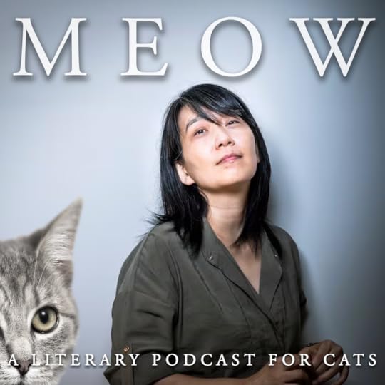 Nobel Prize-winning author Han Kang with a cat