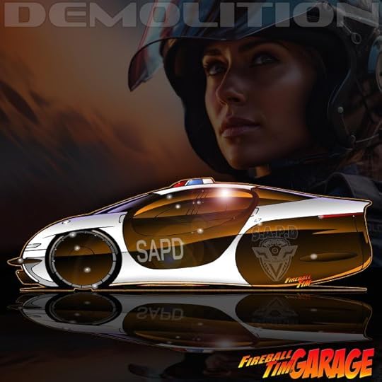 Demolition Man Art by Fireball Tim Garage