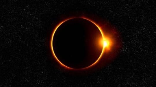 A solar eclipse's ring of fire
