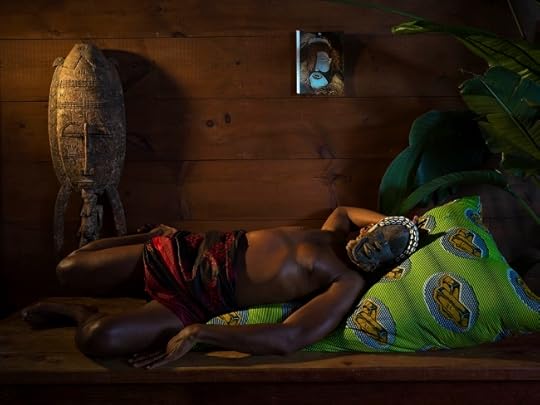 Art photograph titled Afropunk Odalisque by Lyle Ashton Harris (Photo courtesy of Queens Museum)
