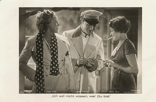 Gustav Fröhlich, Liane Haid, and Betty Bird in Ich will nicht wissen wer du bist