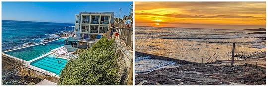 Two very different rock pools. 