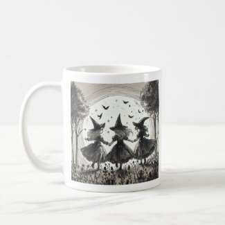 Girls will be Girls Dancing Witches Coffee Mug