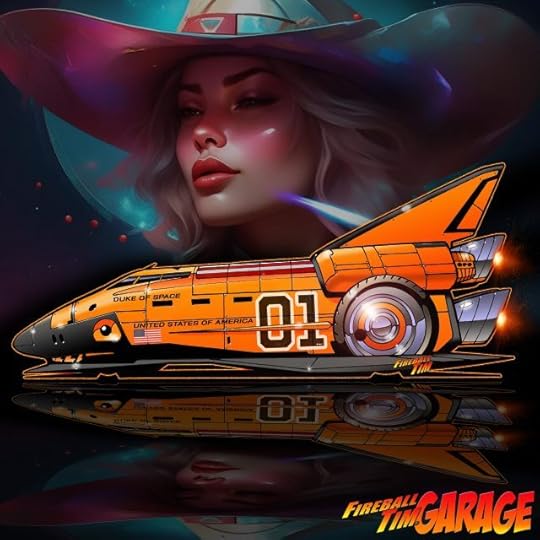 Duke of Space Automotive Pop Culture Concept Art by Fireball Tim Garage