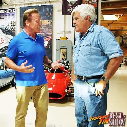 Arnold Schwarzenegger and Jay Leno