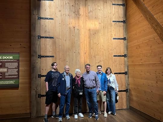 Duke family at Ark Encounter door