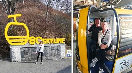 A cable car will whisk you from the lower levels of the Provincial Park at Palgongsan Mountain South Korea