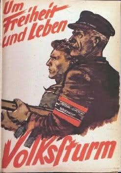 German poster for the Volkssturm, WWII