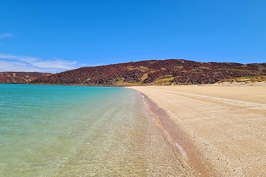 Sandy Pilbara Beach with summer blue skies