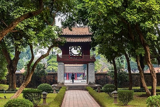 The Temple of Literature Van Mieu in Hanoi, Vietnam.