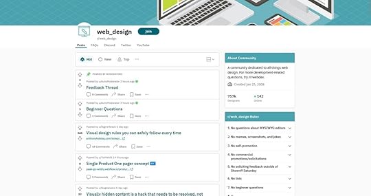 Example of a web designer community.