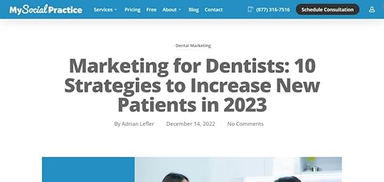 Example of a niche blog post.