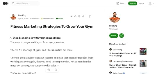 Example of an article that has been syndicated on Medium.