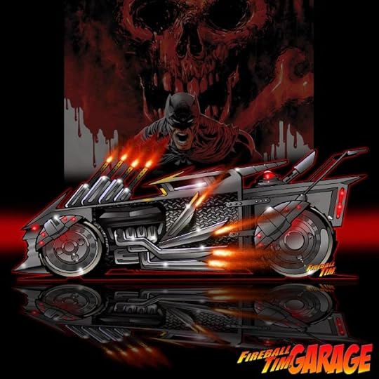 Batshaker Batmobile Concept Art by Fireball Tim Garage