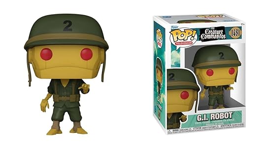 The metal soldier G.I. Robot from Creature Commandos Funko Pop.