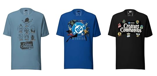 Three new Creature Commandos T-shirts from the official DC shop.