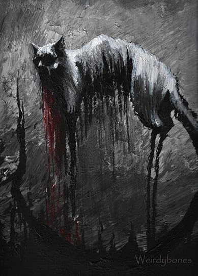 Cat/Gothic/dark/horror/cat/weird art 