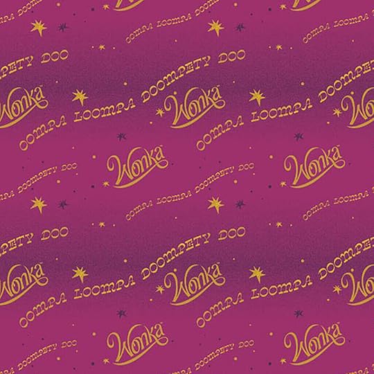 NEW Willy Wonka Script Fabric by the Yard 67099942103cc