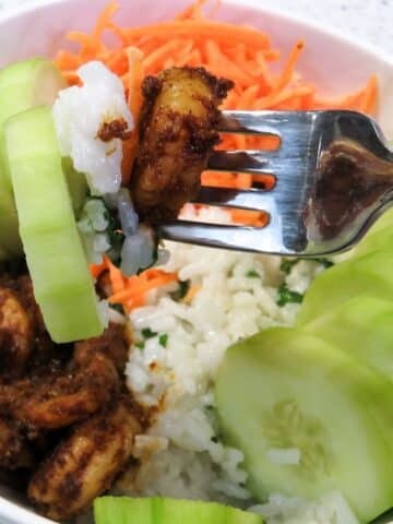 Perfectly Done Shrimp Bowls