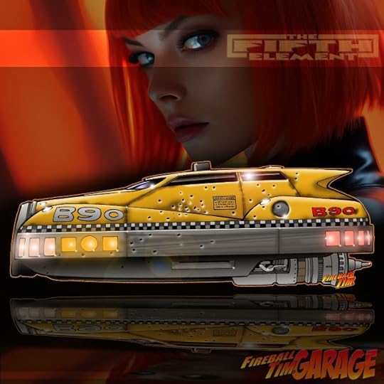Fifth Element Automotive Pop Culture Concept Art by Fireball Tim Garage