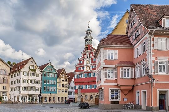 Square with old town hall in Esslingen am Neckar, Germany