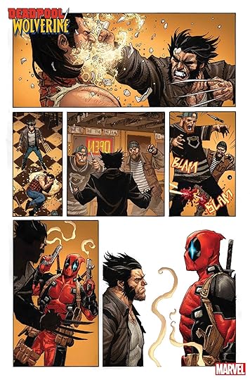 Page one of Deadpool/Wolverine #1 by Joshua Cassara.