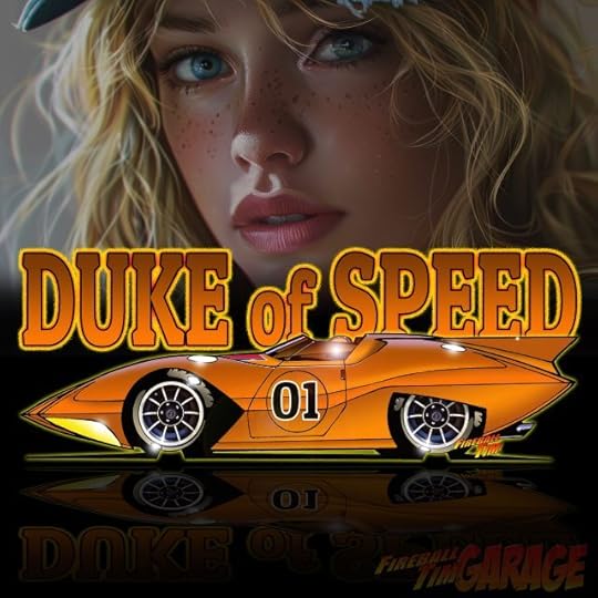 Duke of Speed Automotive Pop Culture Concept Art by Fireball Tim Garage