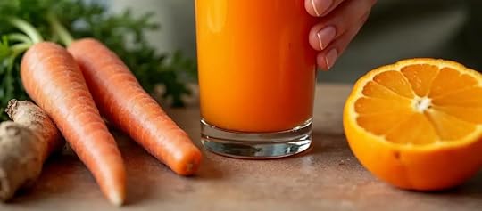 Wortel-sinaasappel-gember smoothie