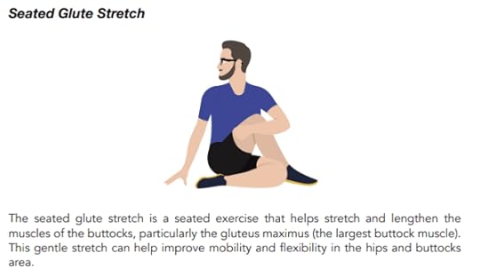 seated glute stretch