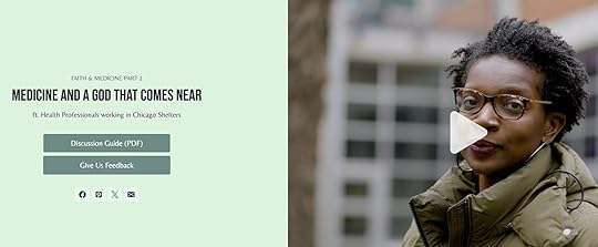 The image shows a split screen with text on the left and a close-up of a woman on the right. The left side has a light green background with the title 