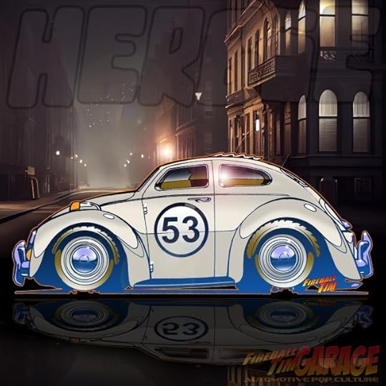 Herbie Automotive Pop Culture Concept Art by Fireball Tim Garage
