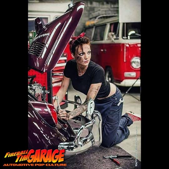 Pinups Automotive Pop Culture Concept Art by Fireball Tim Garage