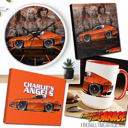 Charlie's Angels Pinto Automotive Pop Culture Concept Art by Fireball Tim Garage