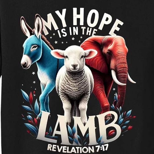 My Hope Is In The Lamb Jesus Christian God Elephant Donkey Sweatshirt | TeeShirtPalace