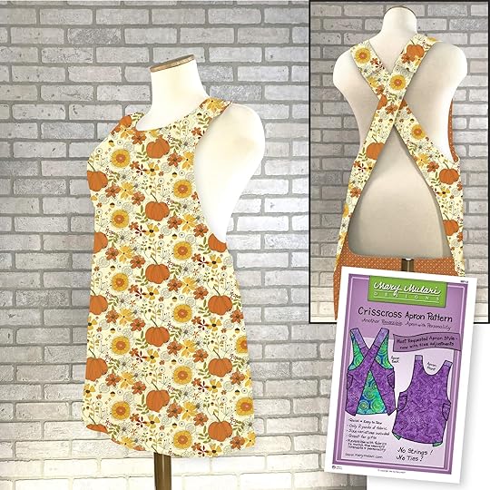 Mary Mulari Crisscross Apron Sewing Pattern available at Nancy Zieman Productions at ShopNZP.com