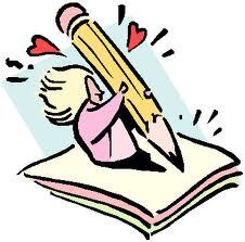 graphic of a person holding a giant pencil over a piece of paper