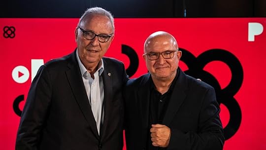 BARCELONA 22/10/2024 Sergi Mas entrevista al expresidente del FC Barcelona, Joan Gaspart para el programa de Mas Barcelona.