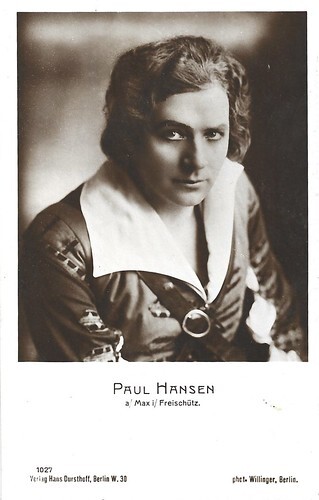Paul Hansen as Max in Der Freischütz