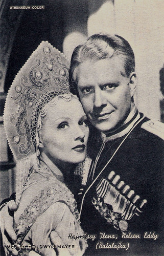 Ilona Massey and Nelson Eddy in Balalaika