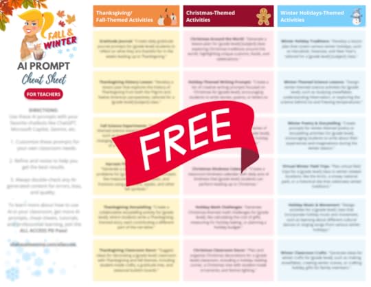 FREE Fall & Winter Activities Cheat Sheet