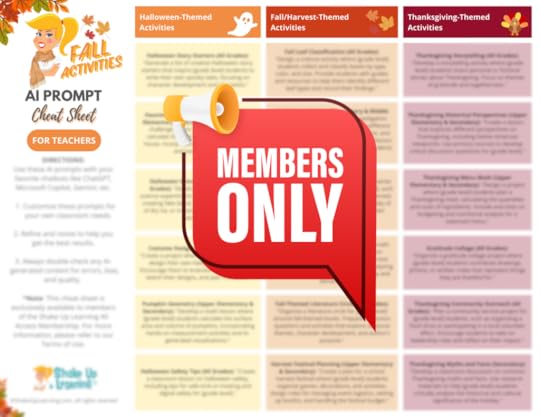 Fall Activities Cheat Sheet (Members-Only)