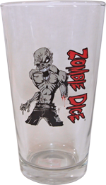 Zombie Dice Pint Glass