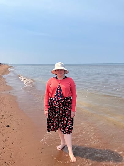 Kerry on the beach in PEI