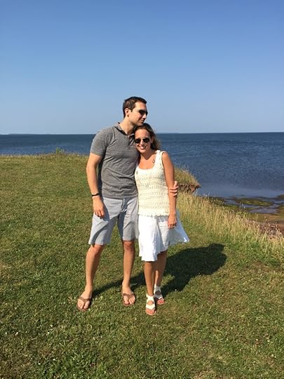 Logan and her husband in Prince Edward Island