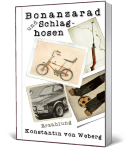 Zeigt das Taschenbuch 'Bonanzarad und Schlaghosen' 