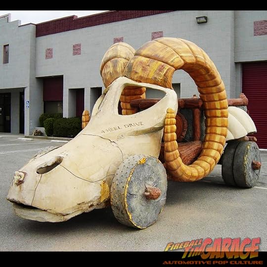 Flintstones Automotive Pop Culture Concept Art by Fireball Tim Garage