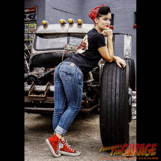Pinup Automotive Pop Culture Concept Art by Fireball Tim Garage