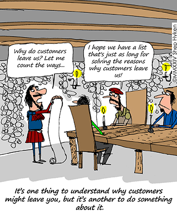Five Reasons Why Customers Leave